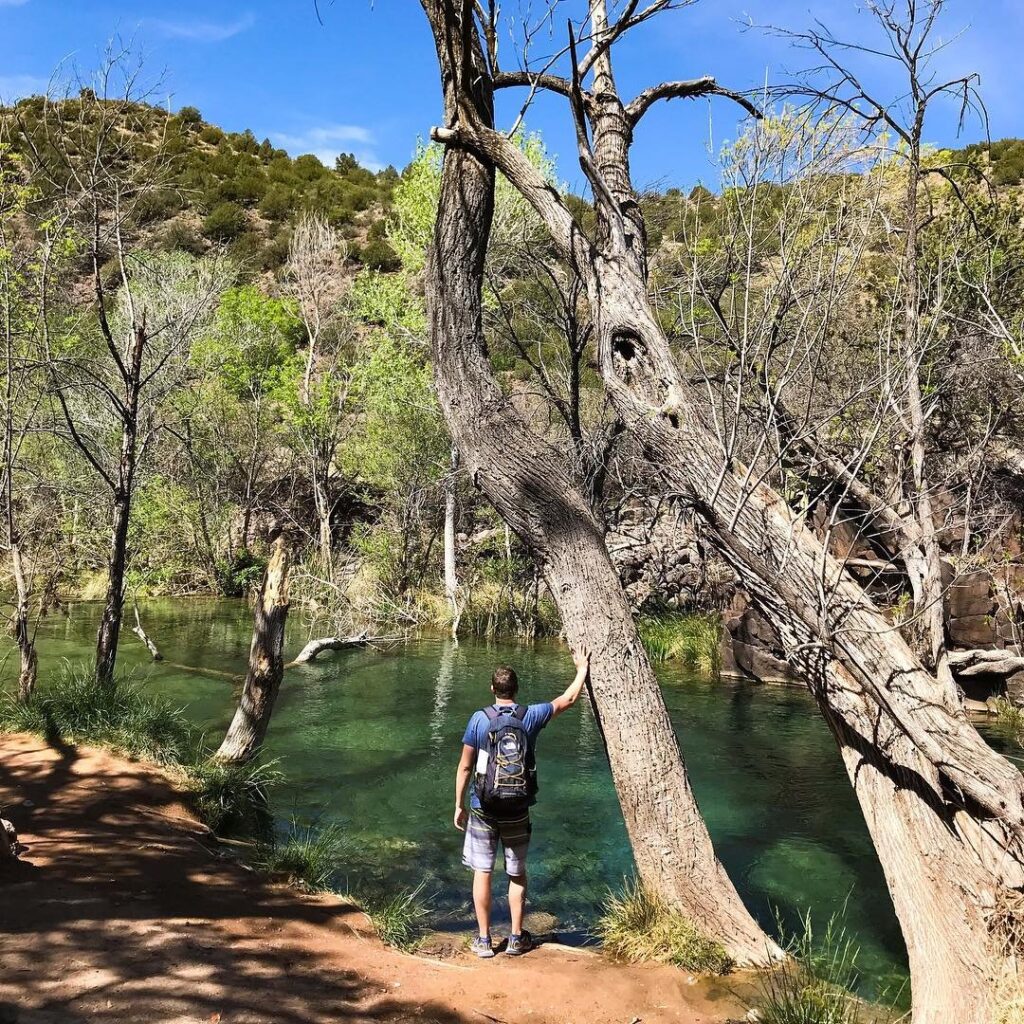 Fossil Creek, AZ 1 hr drive + 1 hr hike to the closest civilization