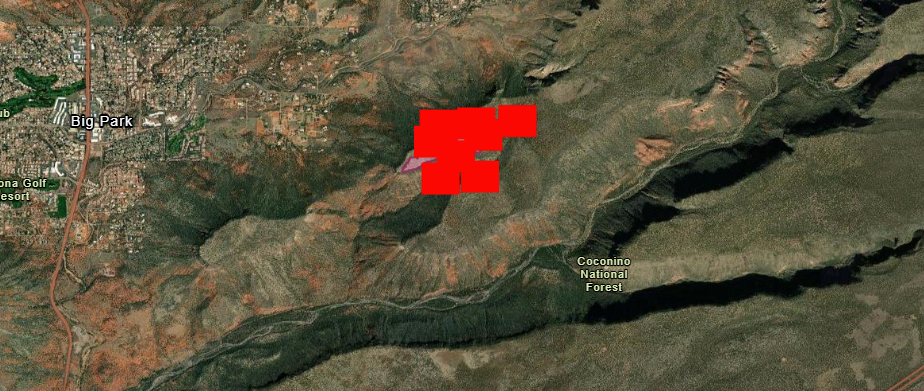 Woods Fire Near Village of Oak Creek